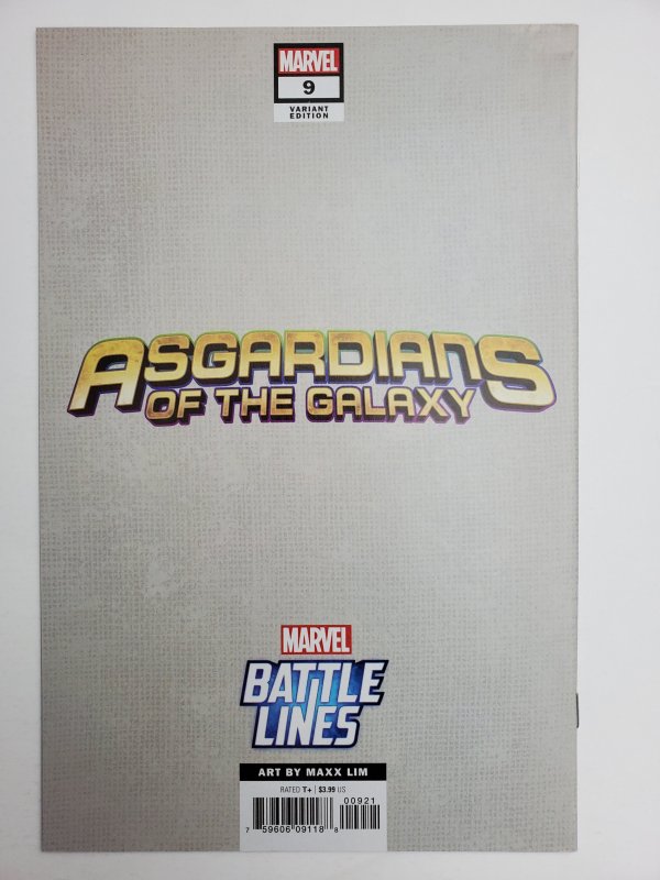 Asgardians of the Galaxy #9 Maxx Lim 'Battle Lines' Variant (2019)