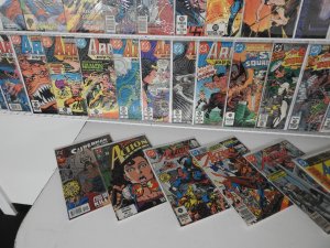 Huge Lot 130+ Comics W/ Superman, Batman, All Star Squadron+ Avg Fine Condition!