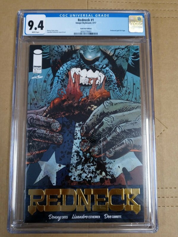 Redneck #1 - CGC 9.4- Retailer Gold Foil Variant - Image Comics - 2017