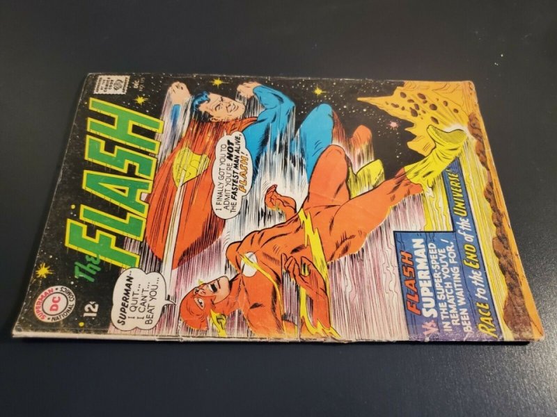 The Flash 175 (1967) VG (4.0) Key 2nd Superman Flash Race Justice League App|