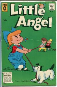 LITTLE ANGEL #14 1958-PINES-WIN A MONKEY AD-FUNNY KIDS-fn/vf