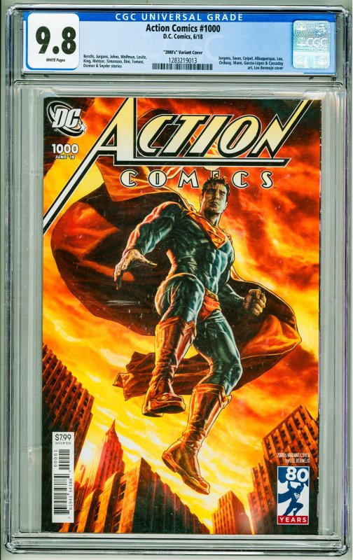 Action Comics #1000 (2018) 2000's Variant Cover 9.8!