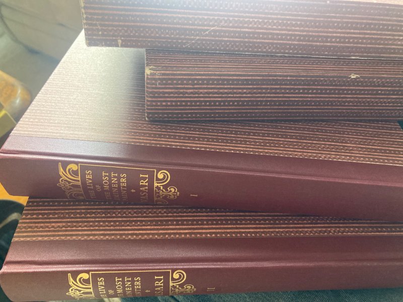 The lives of the most eminent painters, VASARI,vol.1&2, Heritage