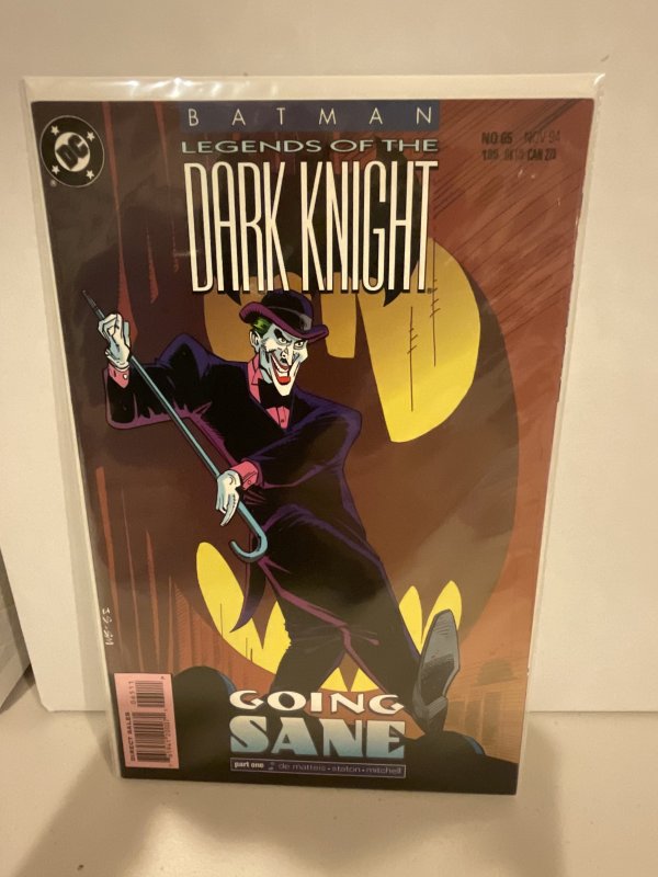 Batman: Legends of the Dark Knight 65 Joker! “Going Sane” DeMatteis! Staton!