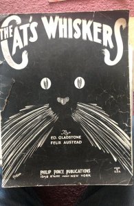 The cats whiskers 1923 sheet music covers, page 3, 4 missing