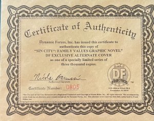 Sin City Family Values 1997 Dynamic Forces #0805 Dark Horse Comics TP E5