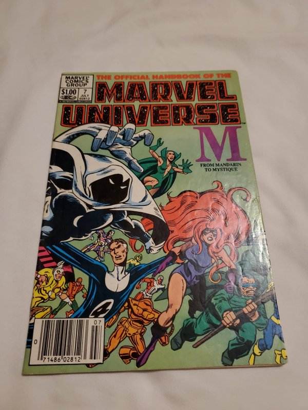 Official Handbook of the Marvel Universe 7 Very Fine- Cover by Joe Rubinstein