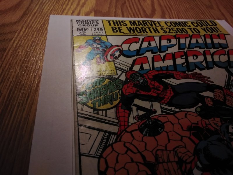Captain America #249 Newsstand Edition (1980)
