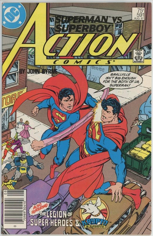Action Comics #591 (1938) - 8.5 VF+ *Superboy/Past Imperfect* 