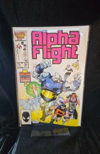 Alpha Flight #36 Newsstand Edition (1986) Alpha Flight 