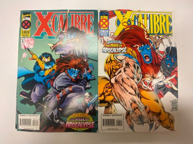 6 MARVEL comic books Excalibur #2 9 62 63 X-Calibre #3 4 20 KM11
