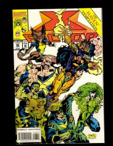 Lot of 12 X-Factor Marvel Comic Books #84, #85, #88, #89, #92, #93-99, JF20 