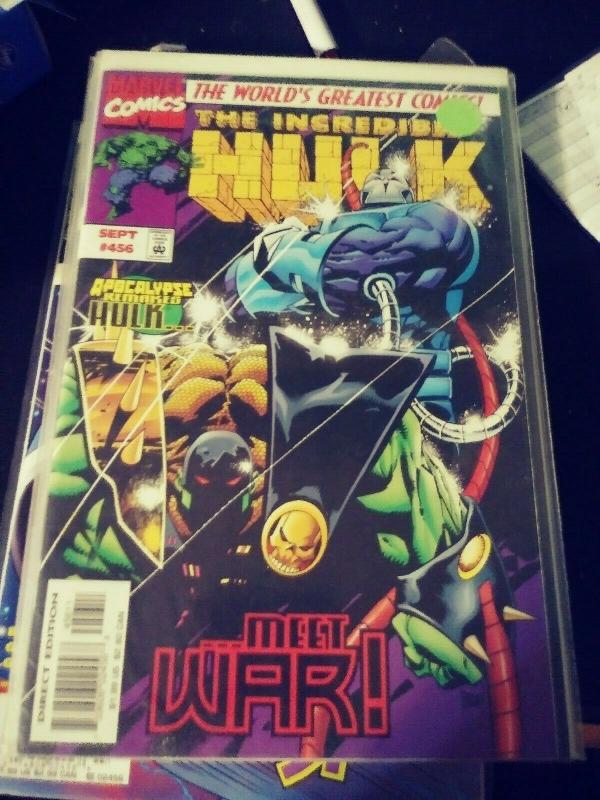 Incredible Hulk  # 456 SEPT   1997 , Marvel  HULK  IS APOCALYPSE HORSEMAN WAR