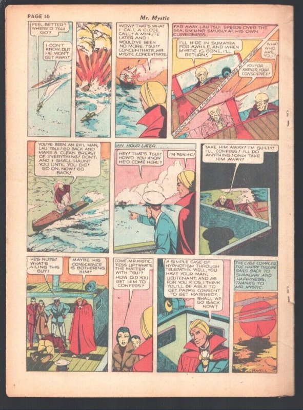 Spirit 10/27/1940-Will Eisner- Lady Luck- Mr. Mystic -VG-