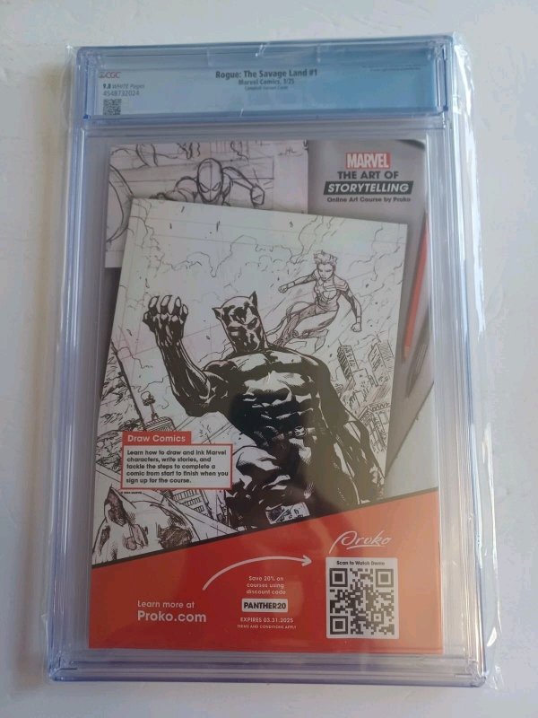 Rogue: The Savage Land #1 J Scott Campbell Variant Cover - 2025 - CGC 9.8