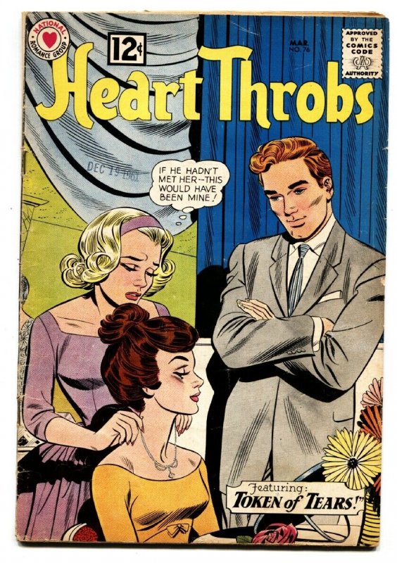 HEART THROBS #76 comic book 1962 DC-ROMANCE-TOKEN OF TEARS