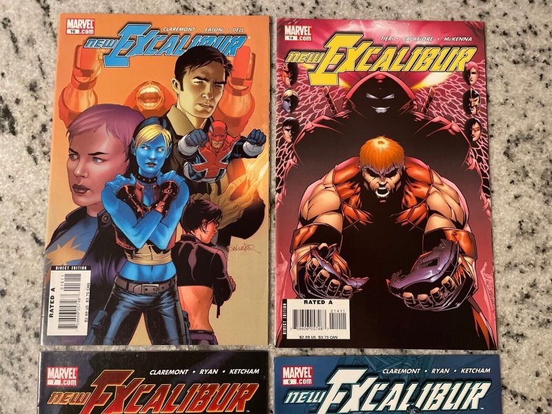 4 New Excalibur Marvel Comic Books # 6 7 14 16 X-Men Wolverine Mystique 40 J846