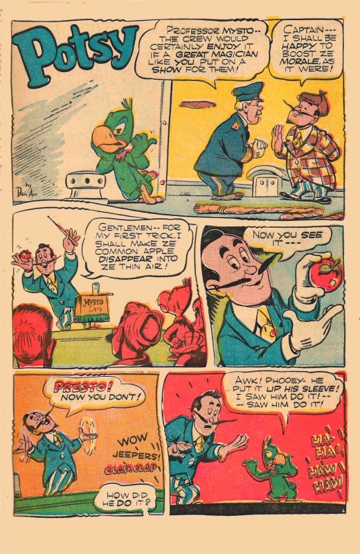 GIGGLE COMICS #36 (Nov-Dec 1946) VG+ Dan Gordon Superkatt Cover! Hultgren, Karp!