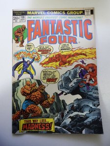 Fantastic Four #138 (1973) VG- Condition moisture stain fc