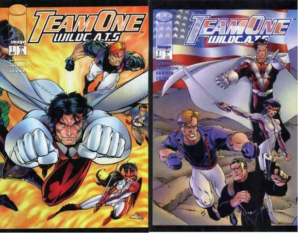 TEAM ONE WILDCATS (1995 IM) 1-2 complete WildCATS tiein COMICS BOOK