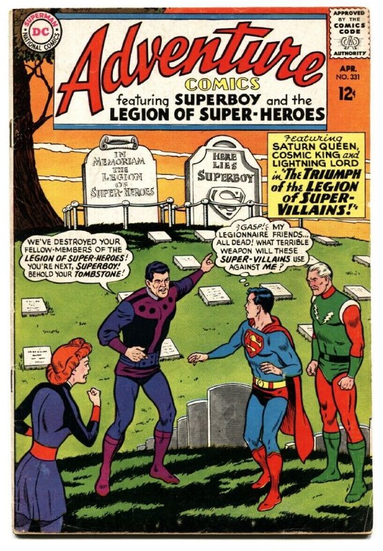 ADVENTURE COMICS #331 1965-SUPERBOY LEGION SUPER-HEROES VG.