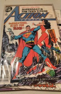 Action Comics #584 Newsstand Edition (1986) Teen Titans