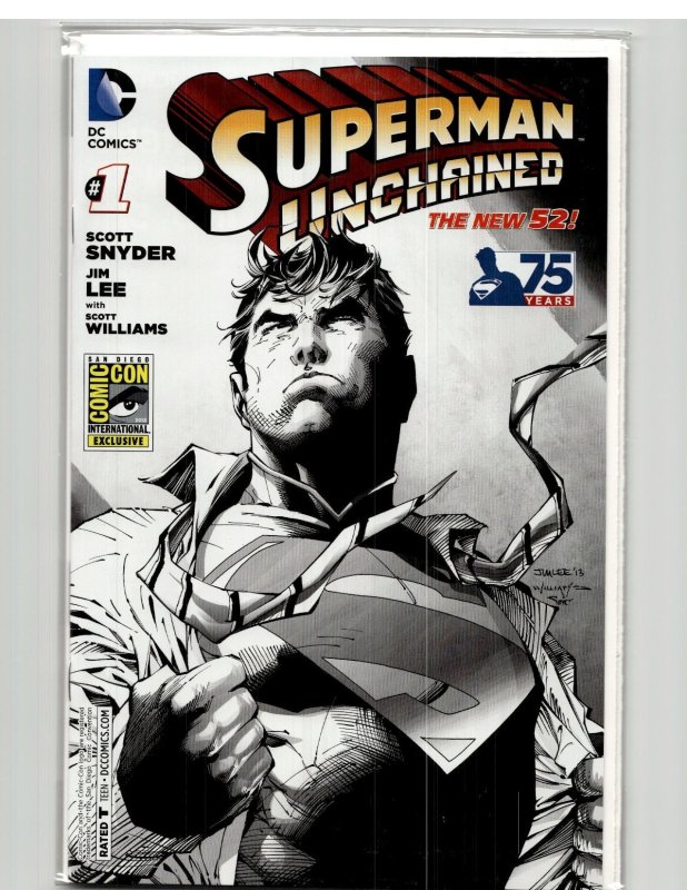 Superman Unchained #1 San Diego Comic Con International Exclusive Variant (2013) Superman