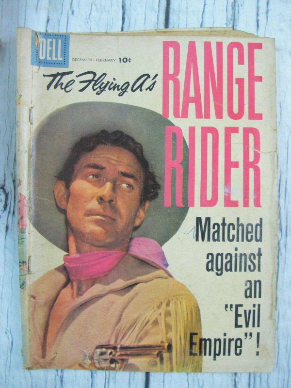 Ranger Rider Flying A's #22 Dell Comic Silver Age 1958 VG- Western Jock Mahoney