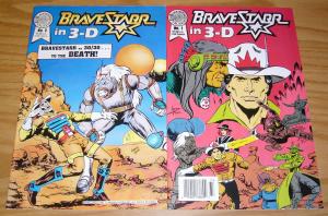 Bravestarr in 3-D #1-2 VF/NM complete series based on cartoon blackthorne comics