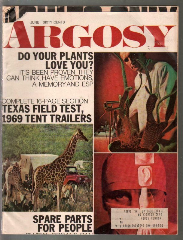 Argosy 6/1972-HJungle Story-misprint cover-pulp fiction-FN