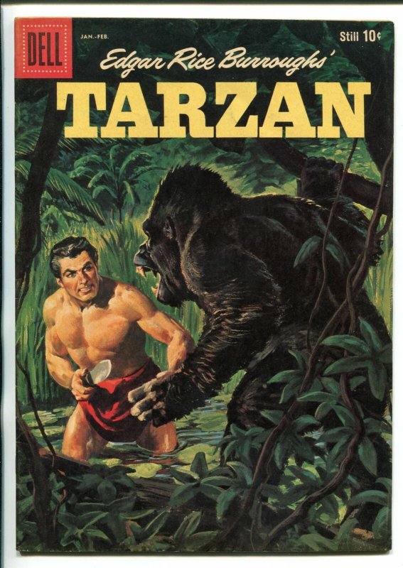 TARZAN #116-1960-DELL-PAINTED COVER- BURROUGHS- MARSH- MANNING-vf