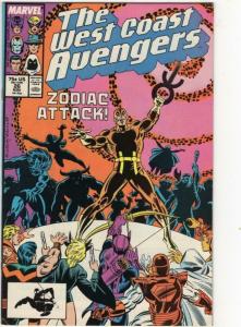 WEST COAST AVENGERS #26, VF+, Wonder Man, Zodiac, HawkEye, Iron Man, 1985 1987