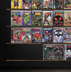 Huge Lot 140+ Comics with Prime, Alf, Shadowhawk, Firearm, Major Bummer & More!