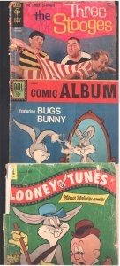 Bugs Bunny, Tom and Jerry, Three Stooges Comic Lot 1954-low grade reading copies