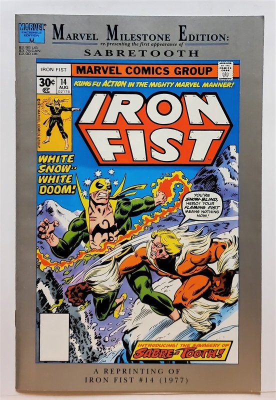 Marvel Milestone Edition: Iron Fist #14 (1992, Marvel) 8.5 VF+