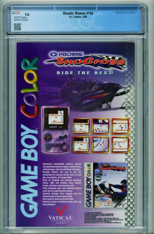 Wonder Woman #154  2000 - DC -CGC 9.8 - Comic Book-4291312005