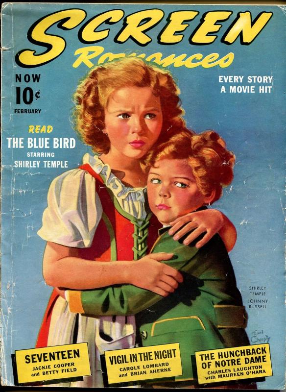 Screen Romances 2/1940-Dell-Shirley Temple-Johnny Russell-Mickey Rooney-G/VG