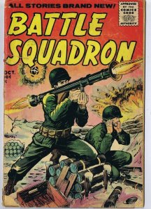 Battle Squadron #4 ORIGINAL Vintage 1955 Stanmor Comics