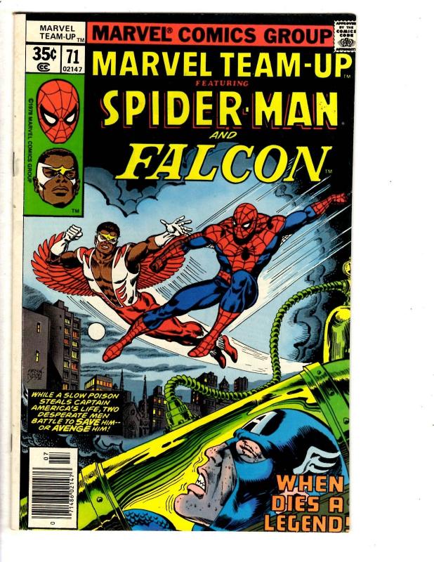 5 Marvel Team-Up Comic Books # 70 71 73 74 75 Spider-Man Thor Daredevil WT8