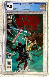 DARK HORSE STAR WARS:JEDI QUEST #1 DYNAMIC FORCES RED FOIL CGC 9.8 Pop Mahn Cvr