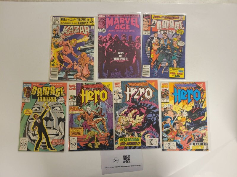 7 Marvel Comics #4 5 6 Hero #8 Kazar #81 Marvel Age #2 4 Damage Control 43 TJ13