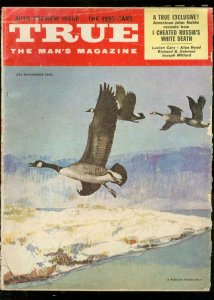 TRUE MAGAZINE NOV 1955-FAWCETT-HUNTING COVER G