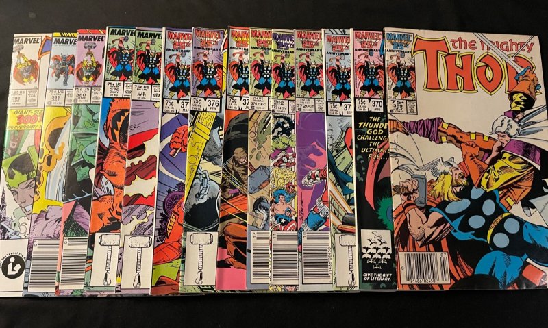 THOR  #341-382, BALDER THE BRAVE #1-4 Fine to VF Condition