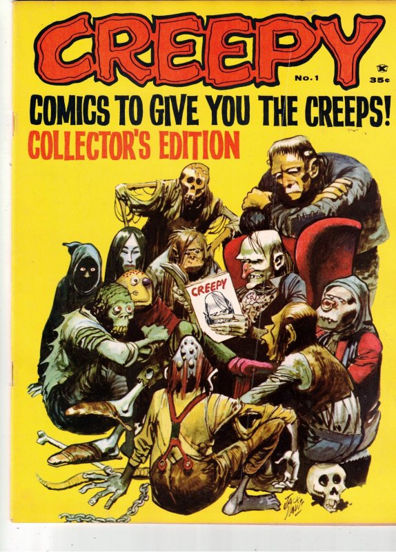 Creepy #1 1964 High-Grade VF 1st Issue! Frazetta Art Jack Davis Cover! Utah CERT