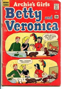 Archie's Girl's Betty & Veronica #114 1965-pets cover-Veronica pin-up-G