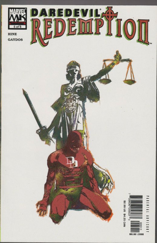 Daredevil: Redemption #5 (2005) Marvel Comics, High Grade 759606056033