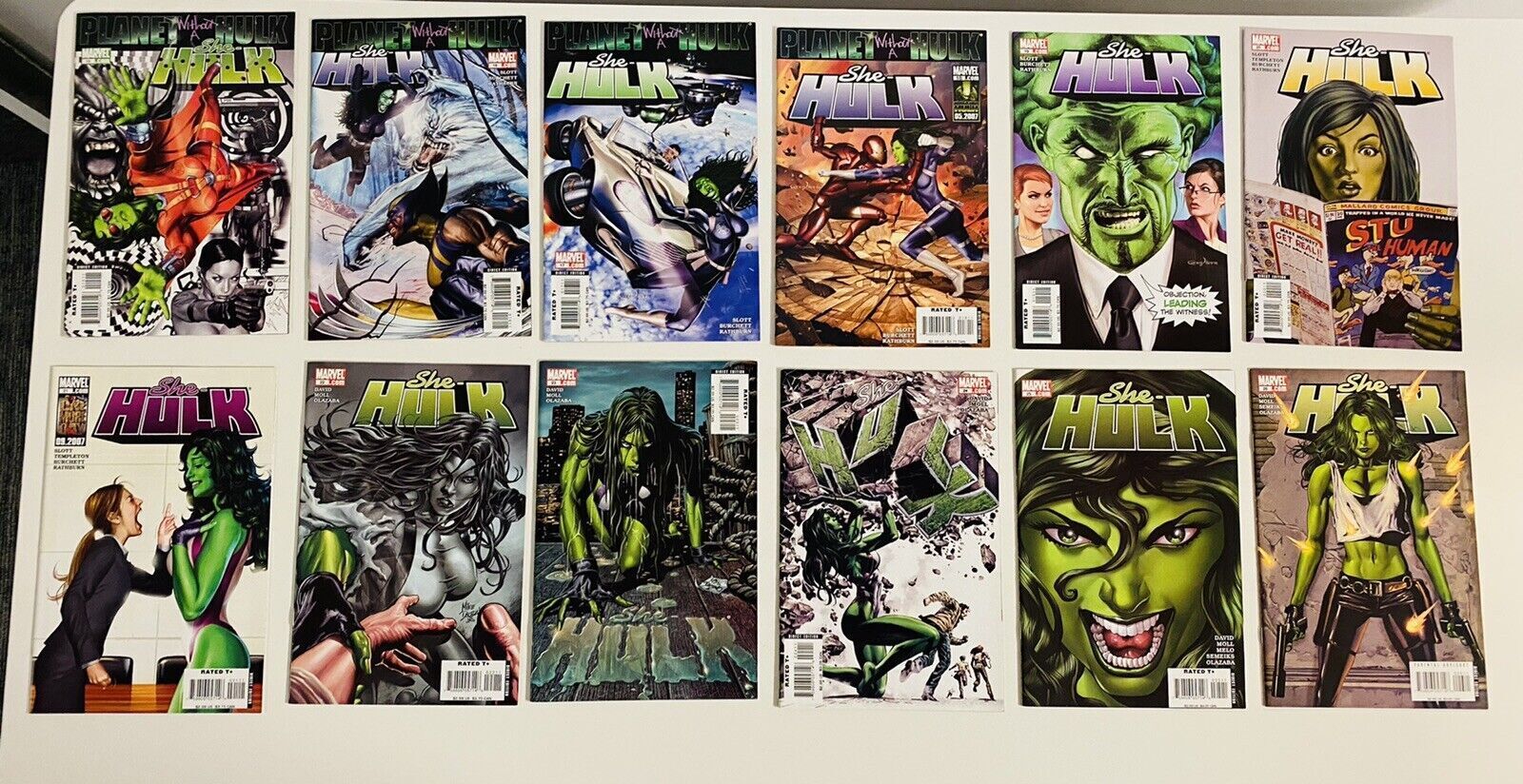 Lot X She Hulk Comic Run Jazinda Unread High Grade Comic Books