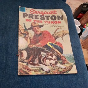 Sergeant Preston of the Yukon #15 GOLDEN AGE DELL COMIC BOOK TV Show CIRCA 1955