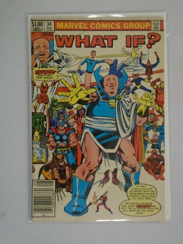 What If? #34 Newsstand edition 4.0 VG (1982 1st Series)