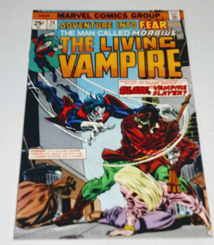 ADVENTURE INTO FEAR #24 (7.0) Morbius Blade Bronze Age Marvel ID#25Q